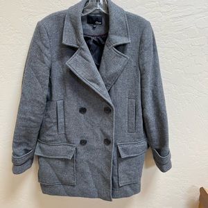 Woman’s, Etam Gray Pea Coat Size 10.  (US).Normcore